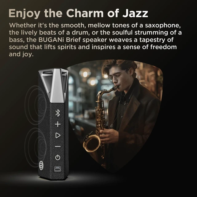 Alt view image 7 of 7 - Bluetooth Speaker Wireless Portable, Portable Speaker IPX7 Waterproof Auracast Multi-Speaker Party Mode, IPX7 Waterproof, Built-in Mic, USB-C, 15H Playtime for Home, Outdoor, Travel Golden