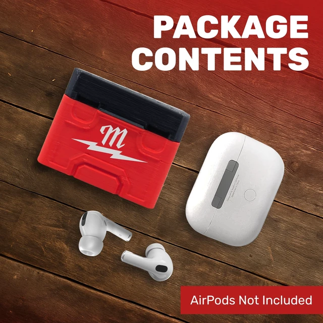 Alt view image 6 of 7 - AirPod Pro 1 & 2 Case for Milwaukee Packout Durable Toolbox Design - Made in USA