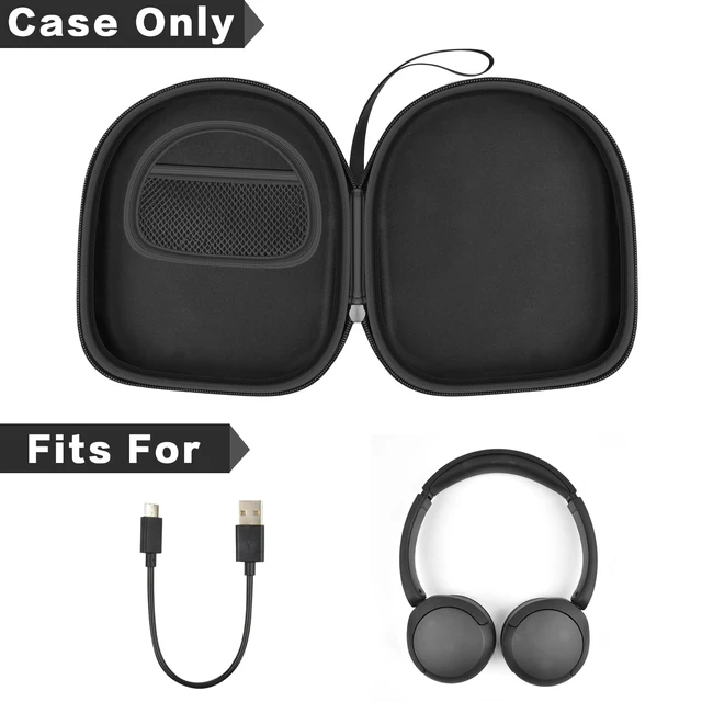 Alt view image 2 of 7 - Protective Hard Shell Headphone Case for Sony WH-CH520/ WH-1000XM4, for JBL Tune 720BT/510BT, Shockproof Travel Storage Bag with Mesh Pocket, Earbud Carrying Pouch for Gym, Office, Commute (Box Only)