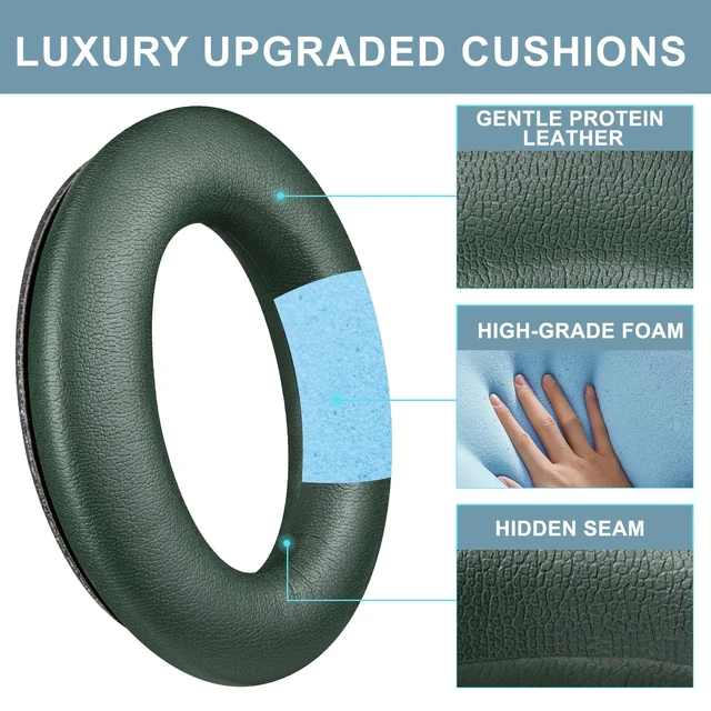 Alt view image 4 of 7 - Ear Pads for Bose QC45 / QC SE/Quiet Comfort Wireless Replacement Earpads Cushions for Quietcomfort 45 Material