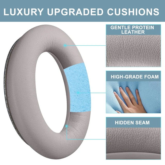 Alt view image 4 of 7 - Ear Pads for Bose QC45 / QC SE/Quiet Comfort Wireless Replacement Earpads Cushions for Quietcomfort 45 Material