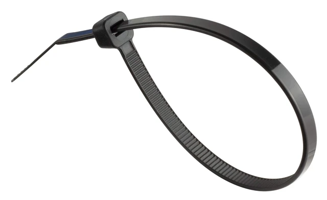 Alt view image 4 of 6 - 8 Inch Black Nylon Zip Ties, Saddle Mounts & Screws, 100 Pack, 50lb Self-Locking Nylon Cable Ties with Screw-Mount Saddle Anchors and Screws