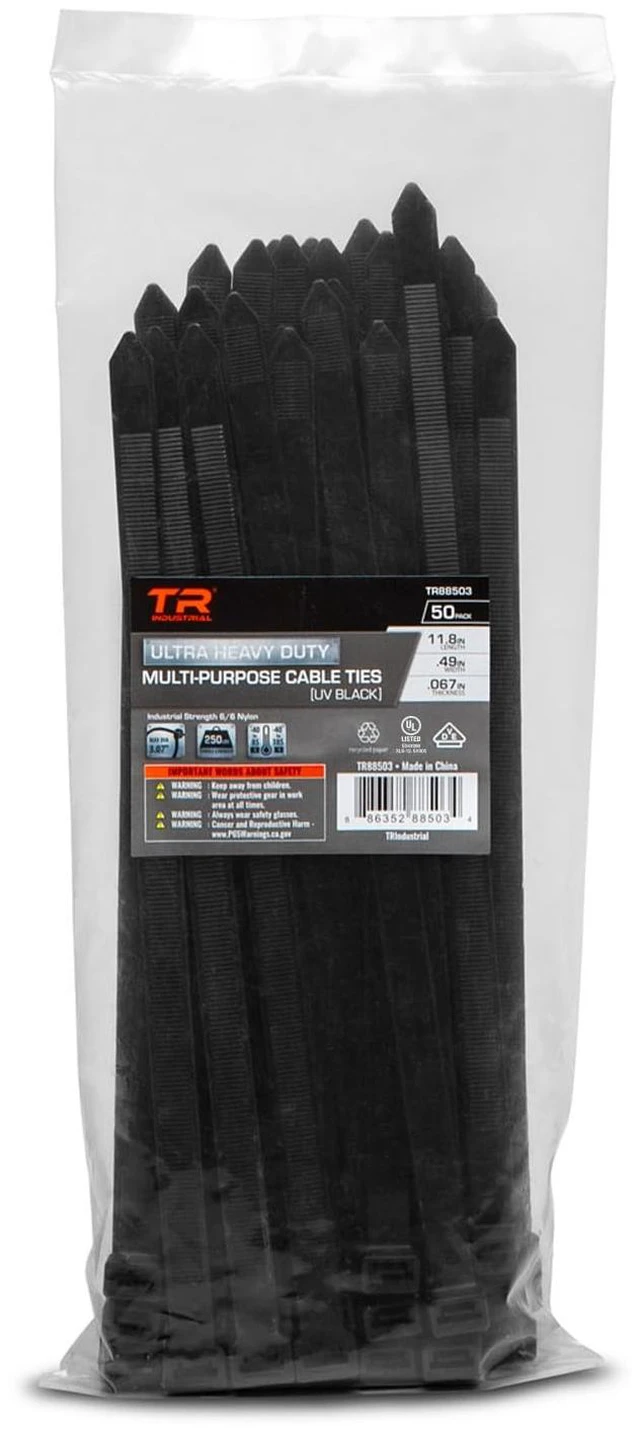 Main image of Ultra Heavy Duty Multi-Purpose UV Cable Ties (11.8")