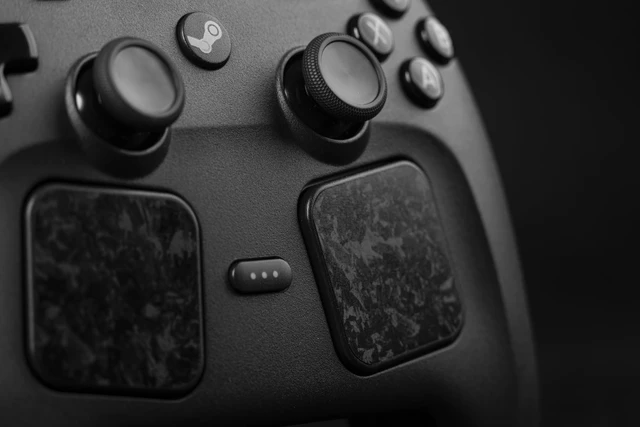Alt view image 2 of 5 - Steam Controller Skin, - Textured Trackpad Protector (Forged Carbon Fiber)