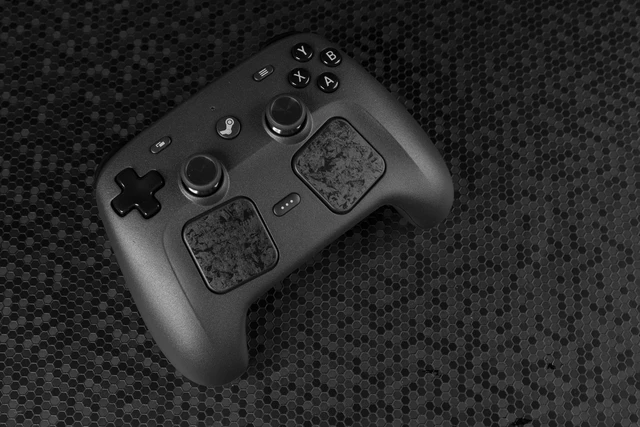 Alt view image 4 of 5 - Steam Controller Skin, - Textured Trackpad Protector (Forged Carbon Fiber)