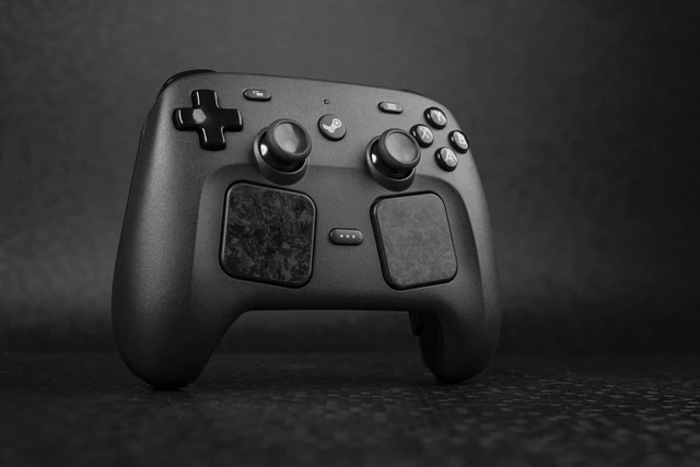 Alt view image 3 of 5 - Steam Controller Skin, - Textured Trackpad Protector (Forged Carbon Fiber)