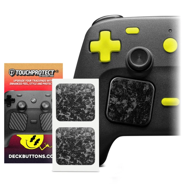 Alt view image 5 of 5 - Steam Controller Skin, - Textured Trackpad Protector (Forged Carbon Fiber)