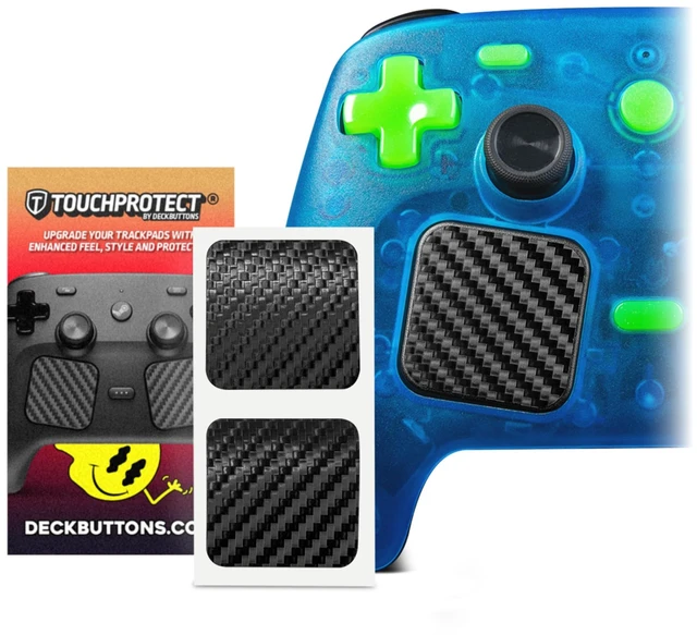 Main image of Steam Controller Skin, - Textured Trackpad Protector (Carbon Fiber - Black)