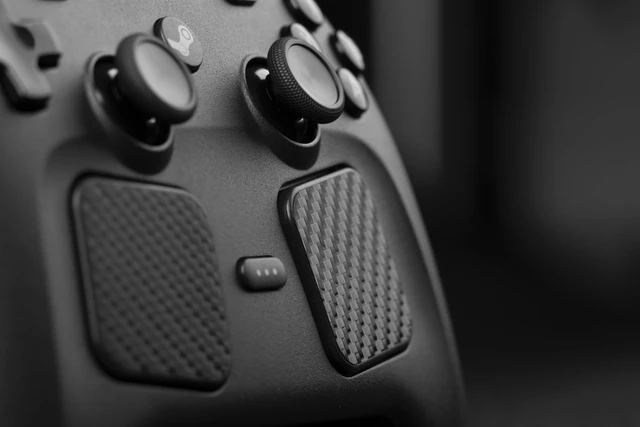 Alt view image 2 of 6 - Steam Controller Skin, - Textured Trackpad Protector (Carbon Fiber - Black)
