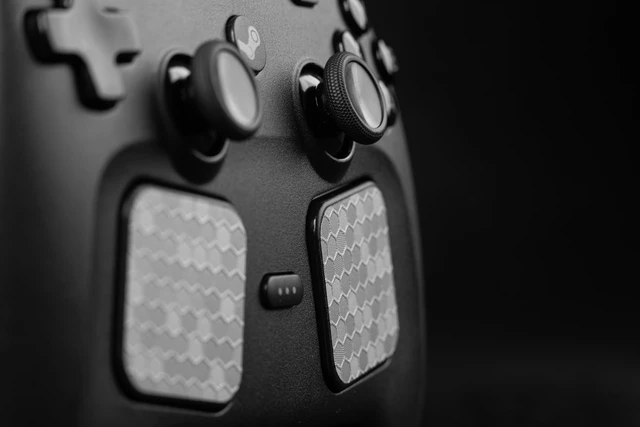 Alt view image 2 of 5 - Steam Controller Skin, - Textured Trackpad Protector (Hex - Silver)
