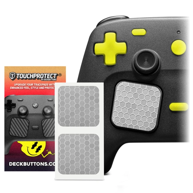 Alt view image 5 of 5 - Steam Controller Skin, - Textured Trackpad Protector (Hex - Silver)