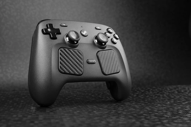 Alt view image 3 of 6 - Steam Controller Skin, - Textured Trackpad Protector (Carbon Fiber - Black)