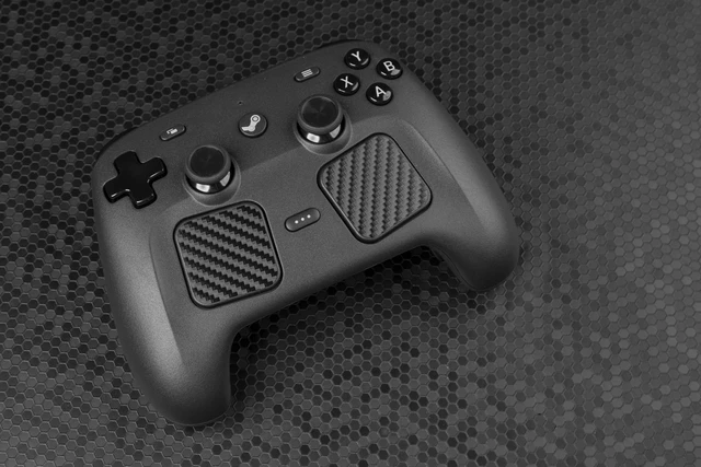 Alt view image 4 of 6 - Steam Controller Skin, - Textured Trackpad Protector (Carbon Fiber - Black)