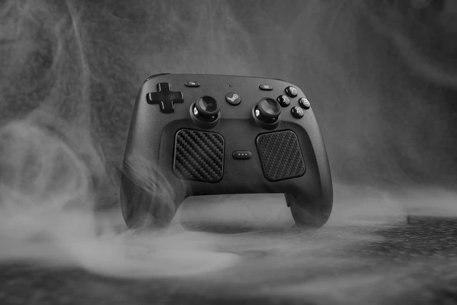 Alt view image 5 of 6 - Steam Controller Skin, - Textured Trackpad Protector (Carbon Fiber - Black)