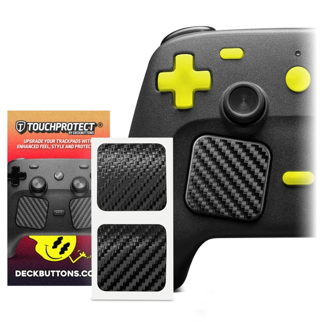 Alt view image 6 of 6 - Steam Controller Skin, - Textured Trackpad Protector (Carbon Fiber - Black)