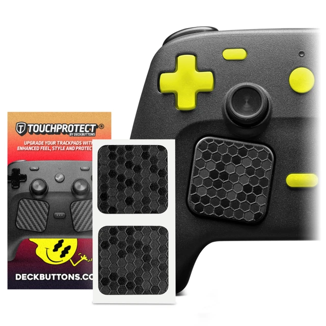 Alt view image 7 of 7 - Steam Controller Skin, - Textured Trackpad Protector (Hex - Black)
