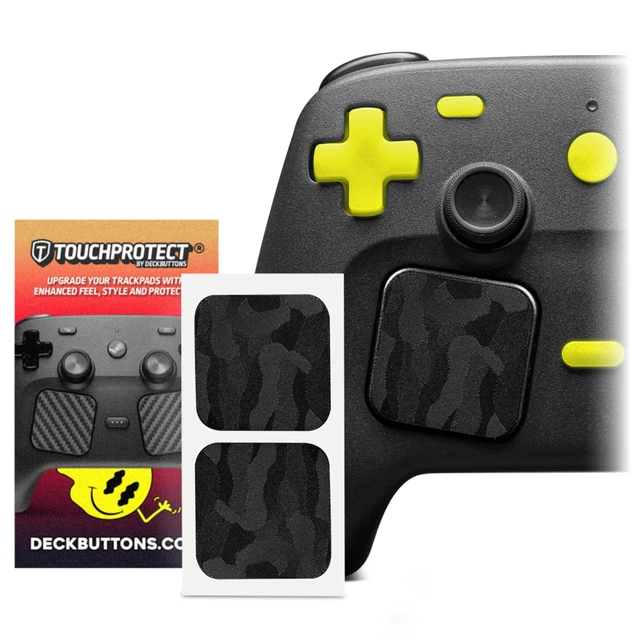 Alt view image 5 of 5 - Steam Controller Skin, - Textured Trackpad Protector (Ghost Black Camo)