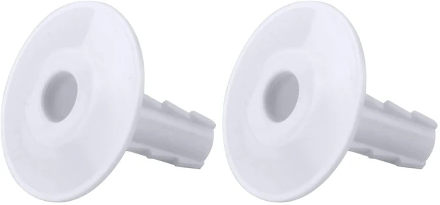 Main image of Single Feed-Through Cable Bushings (White / 100 Pieces) (Pack of 2)