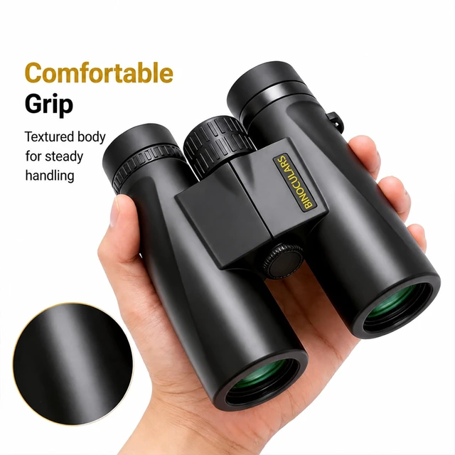 Alt view image 2 of 5 - 12x42 Binoculars for Adults, HD BAK4 Prism for Bird Watching