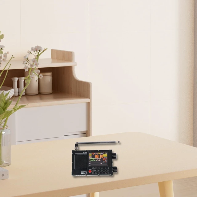 Alt view image 3 of 7 - DP-666 TEF6686 for Full Band Radio, for FM AM Shortwave Radio RDS, 2.8 Inch Resistive Touch LCD Color Screen, Portable High Sensitivity Travel Radio(Black)