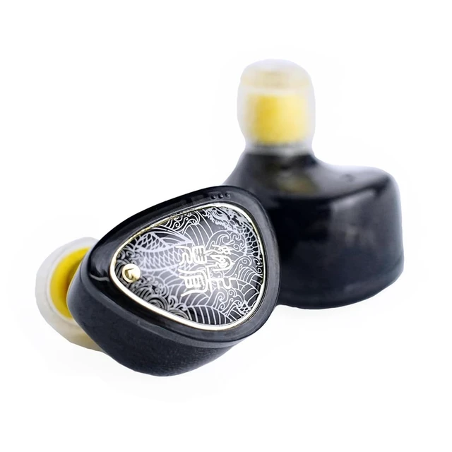 Alt view image 3 of 7 - Wan'er S.G II in Ear Monitor, Gaming IEM Earphones, HiFi Wired Earphones with 10mm Single Dynamic Driver PET Diaphragm, 0.78mm 2-Pin Tangle-Free Detachable Cable (Black, 3.5mm with Mic)