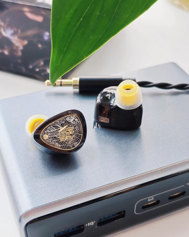 Alt view image 6 of 7 - Wan'er S.G II in Ear Monitor, Gaming IEM Earphones, HiFi Wired Earphones with 10mm Single Dynamic Driver PET Diaphragm, 0.78mm 2-Pin Tangle-Free Detachable Cable (Black, 3.5mm with Mic)
