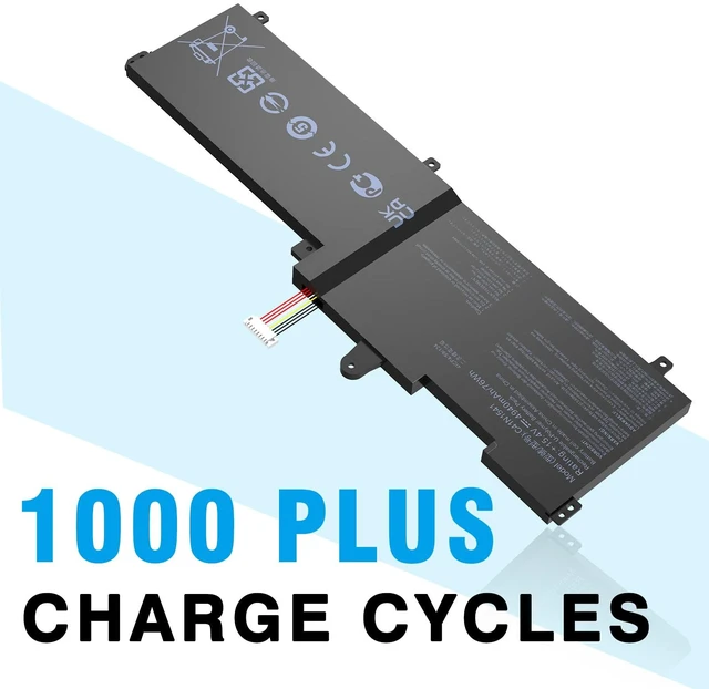 Alt view image 4 of 7 - C41N1541 Battery for Asus ROG Strix GL702VM GL702VS GL702VT GL702VS GL702VSK GL702VT GL702VM GL702VMK GL702V GL702ZC Series 4ICP4/59/13 0B200-02070000