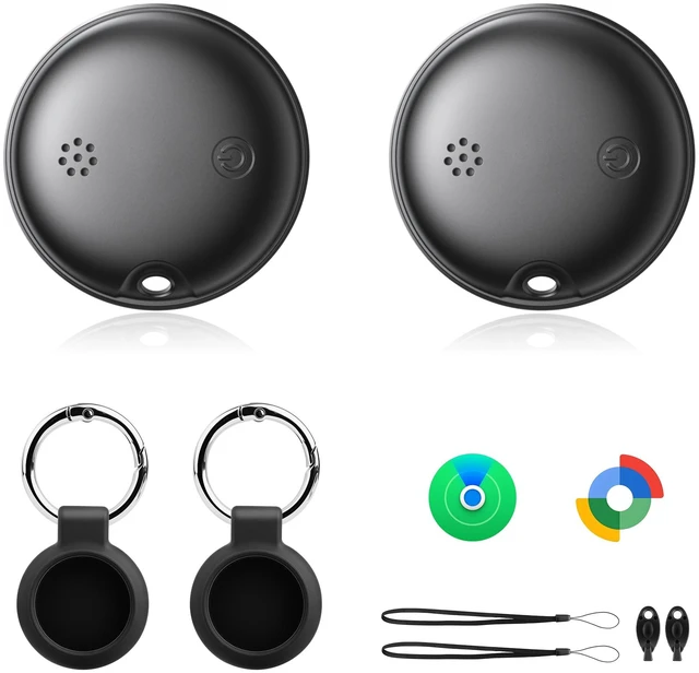 Main image of Bluetooth Item Tracker, Works with iPhone & Android Smart Item Tracker: Locate Keys, Wallets, Luggage, Bags & More. Ring to Locate, Last Known Location, Left-Behind Alerts