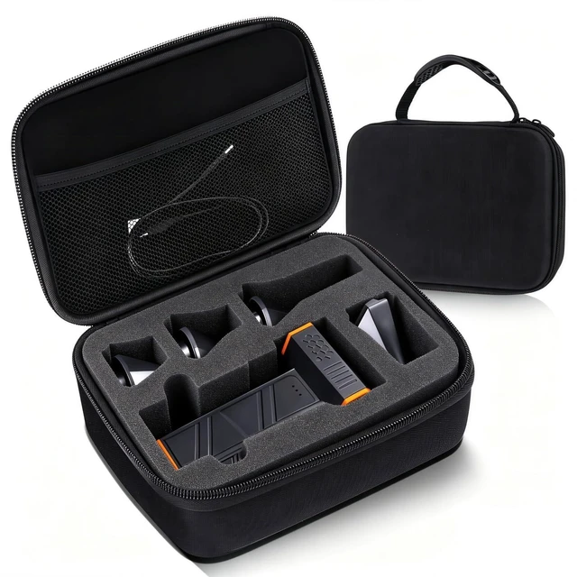 Main image of Travel Case Compatible with WOLFBOX MF50 Compressed Air Duster - Custom Foam Organizer for Blower Tool & Accessories (Only Case) (Black)