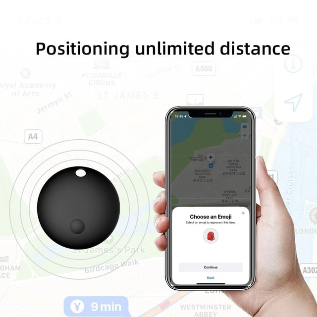Alt view image 4 of 7 - GPS Tracker for Vehicles No Monthly Fee (iOS Only) - 4 Pack Mini Undetectable Car Tracker Device Compatible with Apple Find My for Kids, Pets, Keys