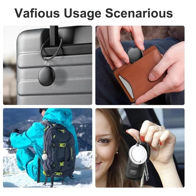 Alt view image 7 of 7 - GPS Tracker for Vehicles No Monthly Fee (iOS Only) - 4 Pack Mini Undetectable Car Tracker Device Compatible with Apple Find My for Kids, Pets, Keys