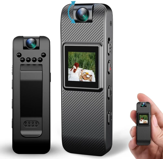 Main image of Body Cam Mini Body Camera POV Portable Action Cam for Travel Sports 1080P FHD Night Vision 0.85in Screen Pocket Camera with Clip Magnetic Backclip Cam 160 mins working