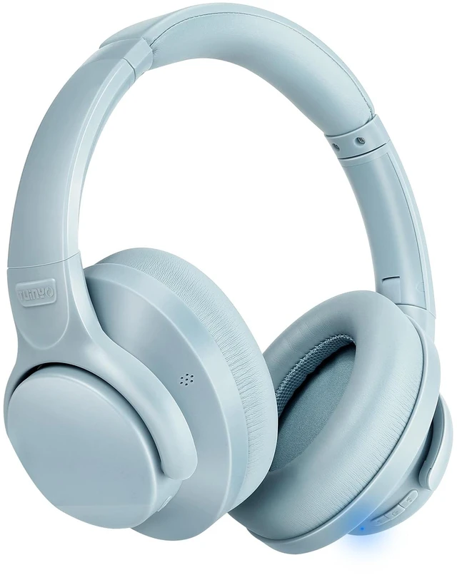 Main image of Noise Cancellation Bluetooth Wireless Over Ear Headphones,Gray BlOver-Ear, Bluetooth, 40H ANC Playtime, Soft Memory-Protein Earmuffs, Deep Bass,Wired Mode PC/Cell Phones/TV-Dark Grey