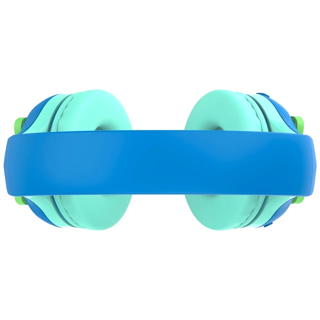 Alt view image 6 of 6 - CB-7S Kids Wireless Headphones,with Safe Volume Control 74/85/95dB,LED Glow Lights,50H Playtime,Bluetooth V5.3,Built-in Mic, TF Card Slot,for Travel/School/Phone/Laptop(Blue&Green)
