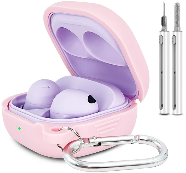 Main image of Silicone Case for Samsung Galaxy Buds FE, 2 Pro, 2, Pro, Live with Cleaner Kit (Pink)
