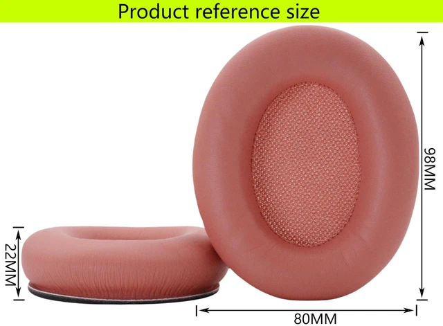 Alt view image 4 of 5 - Replacement Ear Pads Compatible with Srhythm Version NC35 Pink Also suitable for Srhythm version NC25 Headphone Memory foam/protein leather ear pads and earmuffs