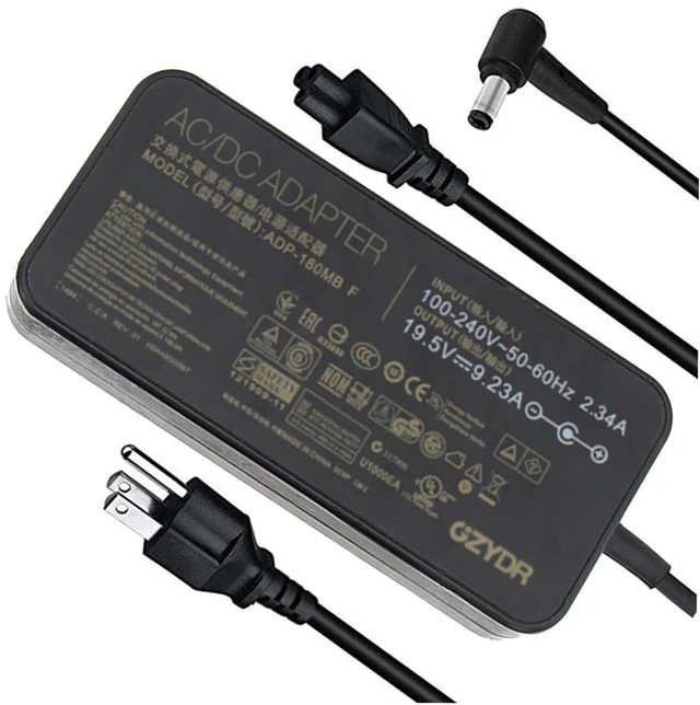 Main image of 19.5V 9.23A 180W Laptop Charger for Asus ROG G750JM G751JM G750JS G75 G75VW G75VX GL502VT G750JW G750JM G750JX G751JL G751JM G752VL ADP-180MB F FA180PM111 G-Series Gaming Laptop