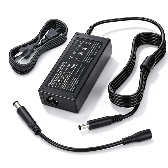 Main image of 65W Laptop Charger Compatible with Dell Latitude & Vostro Series Laptops Latitude 3301 3310 3390 3400 3410 3420 3490 3500 3510 3520 3590, Vostro 5301 5390 5401 5402 5490 3558 3559 Adapter