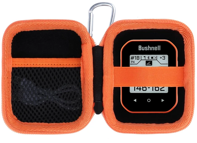 Main image of Storage Case Compatible with Bushnell Golf Phantom 3 2 Slope/Izzo Swami KISS 2.0 Handheld Golf GPS Ragnefinder (Orange Case)