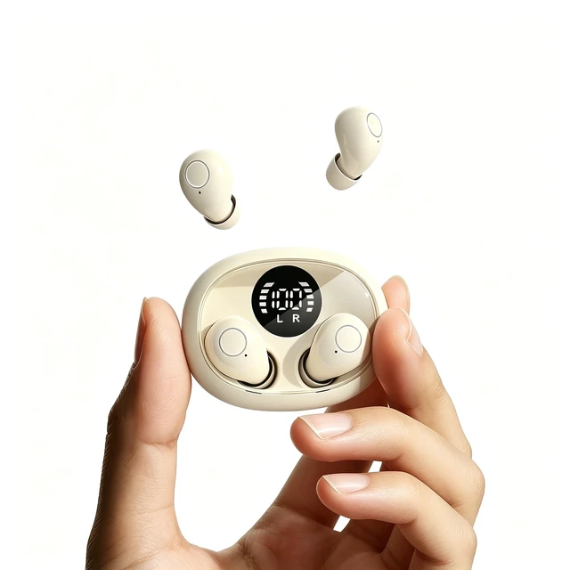 Main image of Invisible Mini Sleep Earbuds, Tiny Wireless Bluetooth Earphones Small Ear Canals,Low Profile Discreet Hidden In-Ear Headphones with Noise Blocking, for Side Sleepers Work Travel