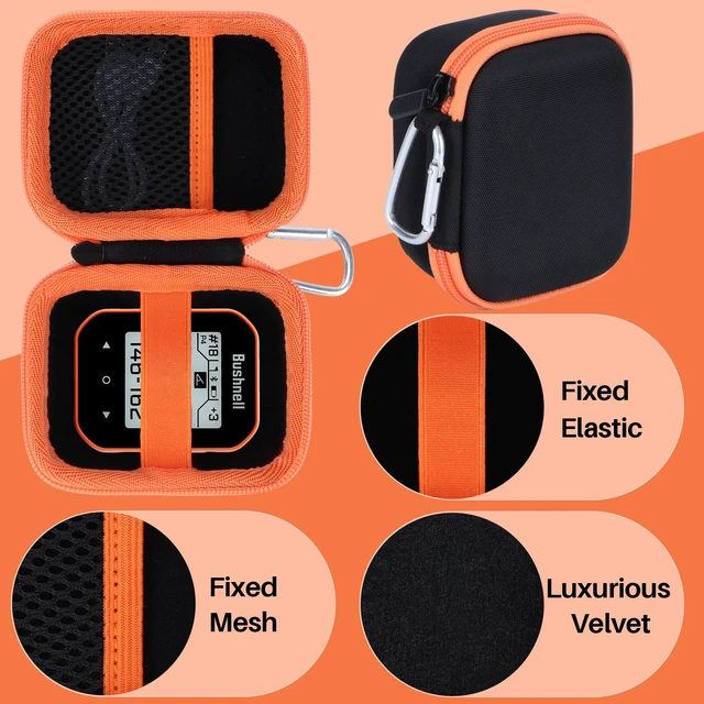 Alt view image 4 of 7 - Storage Case Compatible with Bushnell Golf Phantom 3 2 Slope/Izzo Swami KISS 2.0 Handheld Golf GPS Ragnefinder (Orange Case)