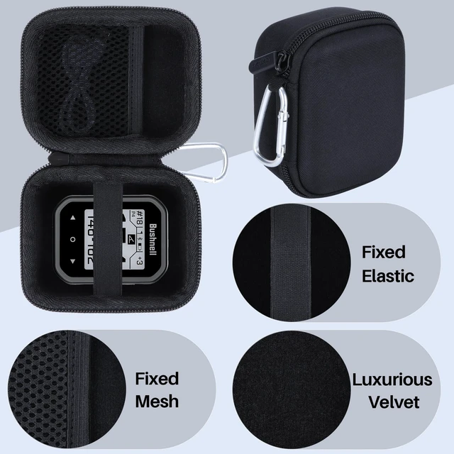 Alt view image 4 of 7 - Storage Case Compatible with Bushnell Golf Phantom 3 2 Slope/Izzo Swami KISS 2.0 Handheld Golf GPS Ragnefinder (Black Case)