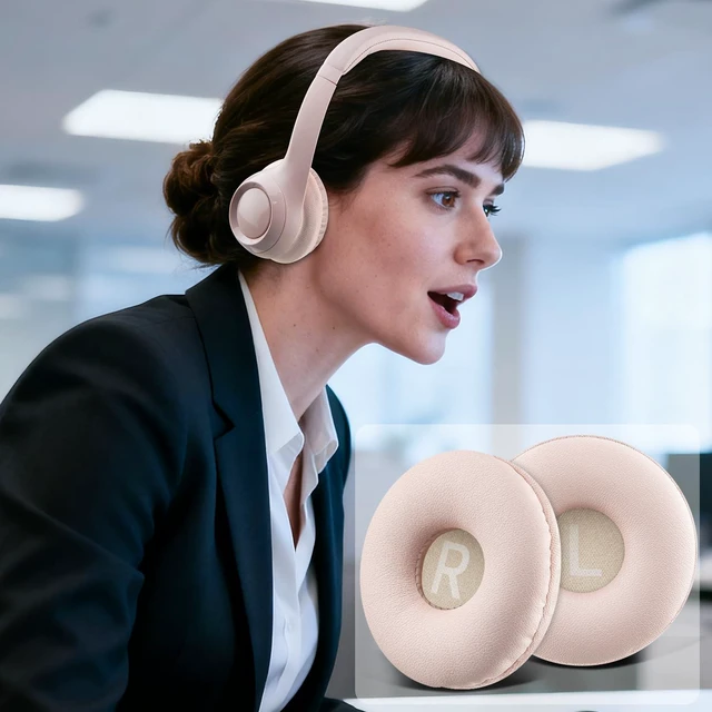 Alt view image 4 of 4 - Earpads for Logitech H390/H391/H600/H609/H760 - Pink