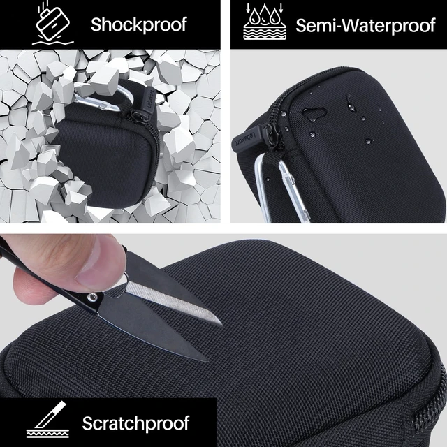 Alt view image 7 of 7 - Storage Case Compatible with Bushnell Golf Phantom 3 2 Slope/Izzo Swami KISS 2.0 Handheld Golf GPS Ragnefinder (Black Case)