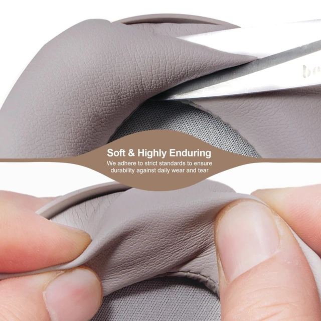 Alt view image 4 of 6 - Replacement Ear Pads Cushions for Sony XM5 Noise Canceling Headphones, Premium WH-1000XM5 Earpads Covers with Soft Protein Leather, Optimized Memory Foam (Smoky Pink)