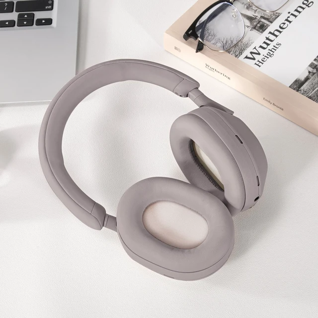 Alt view image 6 of 6 - Replacement Ear Pads Cushions for Sony XM5 Noise Canceling Headphones, Premium WH-1000XM5 Earpads Covers with Soft Protein Leather, Optimized Memory Foam (Smoky Pink)