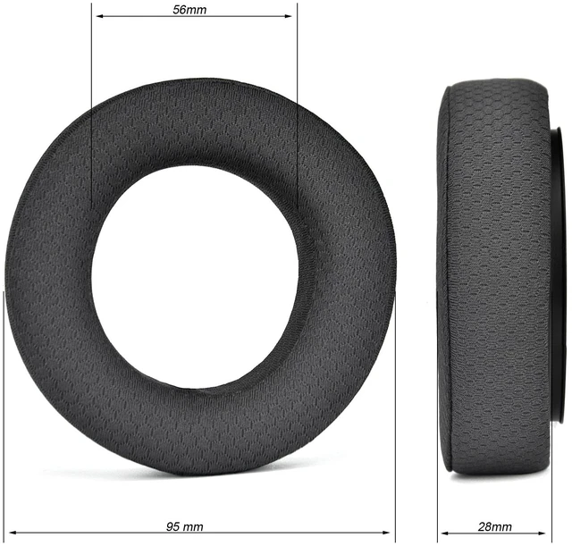 Alt view image 3 of 4 - Headphone Earpads Replacement Ear Pads Cover Cushions Compatible with Beyerdynamic DT700 Prox DT900 Prox Headphone (black breathable mesh)