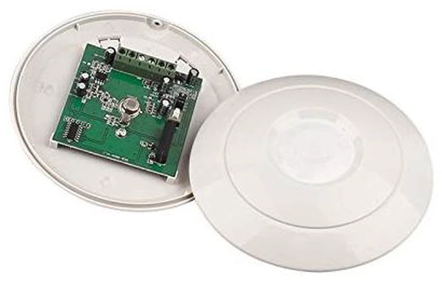 Alt view image 6 of 7 - Wired 360° CeilingMounted PIR Motion Sensor for Home Alarm System Dual PIR, Selectable pulse counting, Selectable NC/NO output, 201000MHz RFI antiinterference, Builtin tamper protection