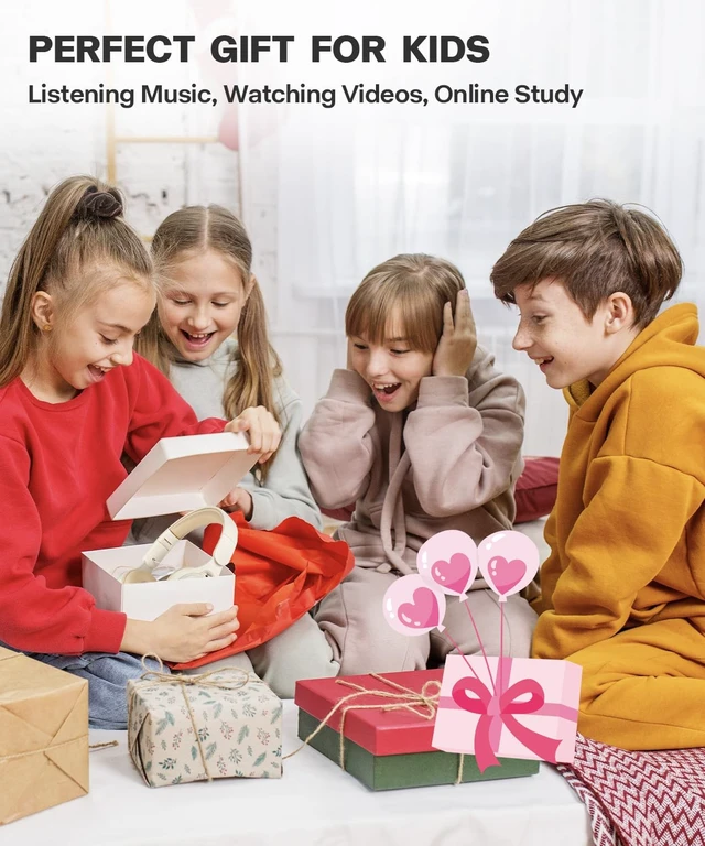Alt view image 7 of 7 - Kids Bluetooth Headphones, Over Ear Children's Wireless Bluetooth 5.3 Headsets, Built-in Mic, Comfortable Wear & HD Sound, Kids Headphones for Boys Girls School Travel iPad Tablet (Beige)