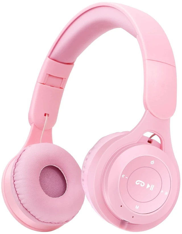 Main image of Kids Bluetooth Headphones, Over Ear Children's Wireless Bluetooth 5.3 Headsets, Built-in Mic, Comfortable Wear & HD Sound, Kids Headphones for Boys Girls School Travel iPad Tablet (Pink)